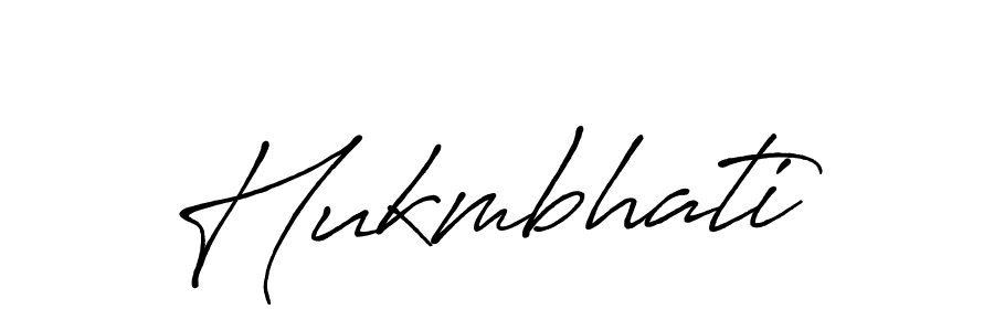 How to make Hukmbhati name signature. Use Antro_Vectra_Bolder style for creating short signs online. This is the latest handwritten sign. Hukmbhati signature style 7 images and pictures png