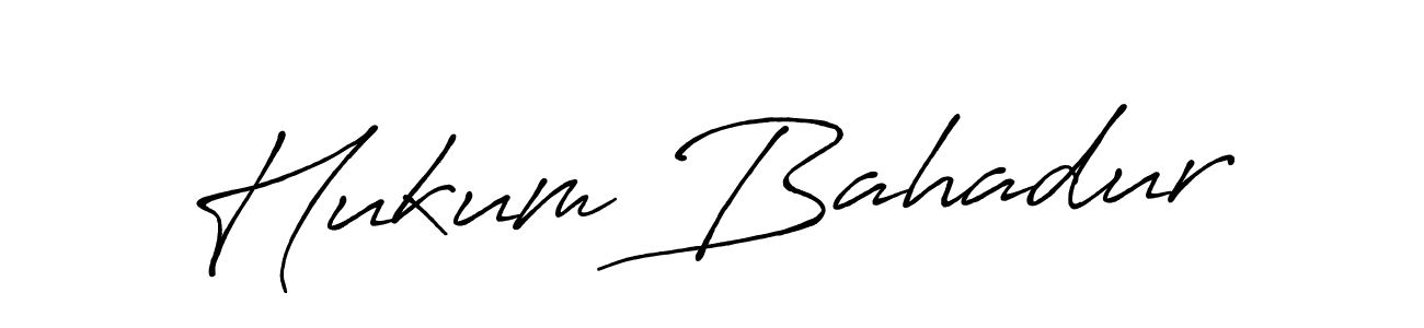 You should practise on your own different ways (Antro_Vectra_Bolder) to write your name (Hukum Bahadur) in signature. don't let someone else do it for you. Hukum Bahadur signature style 7 images and pictures png