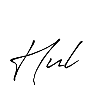 if you are searching for the best signature style for your name Hul. so please give up your signature search. here we have designed multiple signature styles  using Antro_Vectra_Bolder. Hul signature style 7 images and pictures png