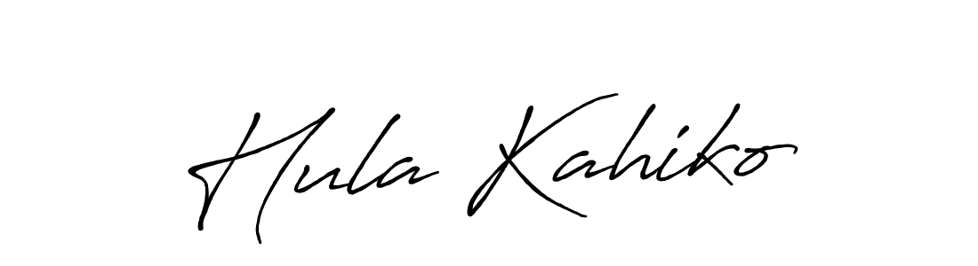 Hula Kahiko stylish signature style. Best Handwritten Sign (Antro_Vectra_Bolder) for my name. Handwritten Signature Collection Ideas for my name Hula Kahiko. Hula Kahiko signature style 7 images and pictures png