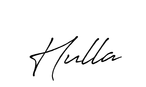 Hulla stylish signature style. Best Handwritten Sign (Antro_Vectra_Bolder) for my name. Handwritten Signature Collection Ideas for my name Hulla. Hulla signature style 7 images and pictures png