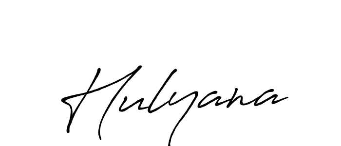 Also we have Hulyana name is the best signature style. Create professional handwritten signature collection using Antro_Vectra_Bolder autograph style. Hulyana signature style 7 images and pictures png