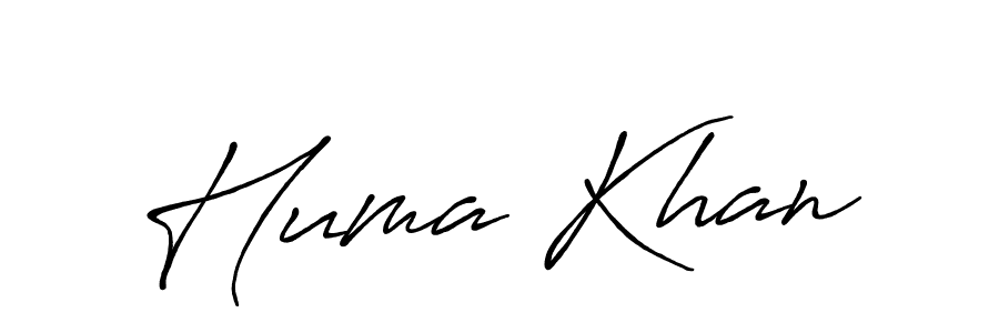 You should practise on your own different ways (Antro_Vectra_Bolder) to write your name (Huma Khan) in signature. don't let someone else do it for you. Huma Khan signature style 7 images and pictures png