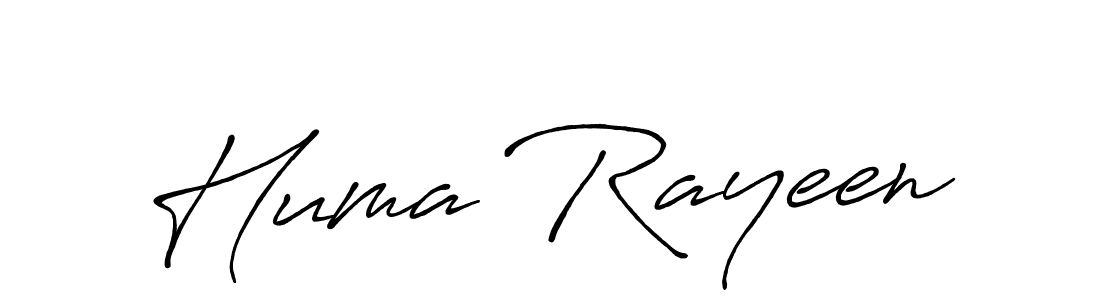 How to make Huma Rayeen signature? Antro_Vectra_Bolder is a professional autograph style. Create handwritten signature for Huma Rayeen name. Huma Rayeen signature style 7 images and pictures png