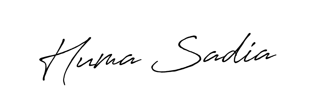 The best way (Antro_Vectra_Bolder) to make a short signature is to pick only two or three words in your name. The name Huma Sadia include a total of six letters. For converting this name. Huma Sadia signature style 7 images and pictures png