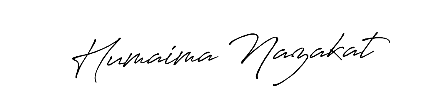 This is the best signature style for the Humaima Nazakat name. Also you like these signature font (Antro_Vectra_Bolder). Mix name signature. Humaima Nazakat signature style 7 images and pictures png