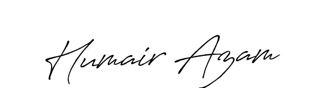 Design your own signature with our free online signature maker. With this signature software, you can create a handwritten (Antro_Vectra_Bolder) signature for name Humair Azam. Humair Azam signature style 7 images and pictures png