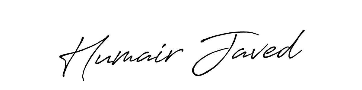 Use a signature maker to create a handwritten signature online. With this signature software, you can design (Antro_Vectra_Bolder) your own signature for name Humair Javed. Humair Javed signature style 7 images and pictures png