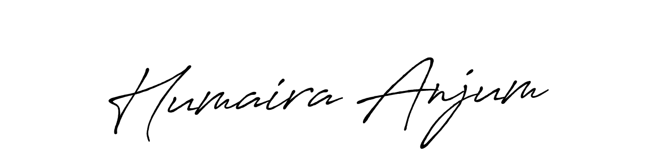 Use a signature maker to create a handwritten signature online. With this signature software, you can design (Antro_Vectra_Bolder) your own signature for name Humaira Anjum. Humaira Anjum signature style 7 images and pictures png