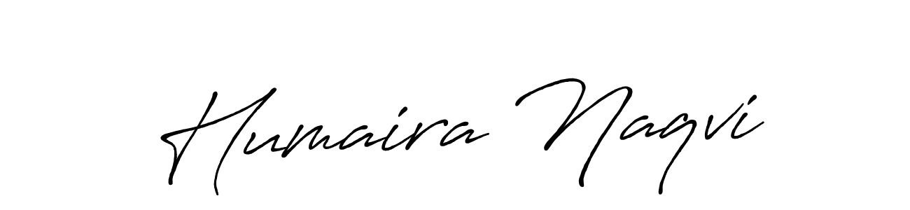 Humaira Naqvi stylish signature style. Best Handwritten Sign (Antro_Vectra_Bolder) for my name. Handwritten Signature Collection Ideas for my name Humaira Naqvi. Humaira Naqvi signature style 7 images and pictures png