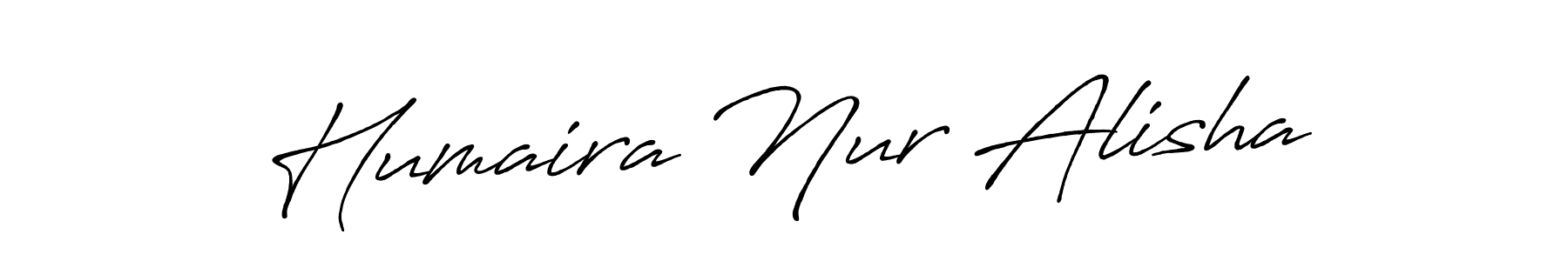 Similarly Antro_Vectra_Bolder is the best handwritten signature design. Signature creator online .You can use it as an online autograph creator for name Humaira Nur Alisha. Humaira Nur Alisha signature style 7 images and pictures png