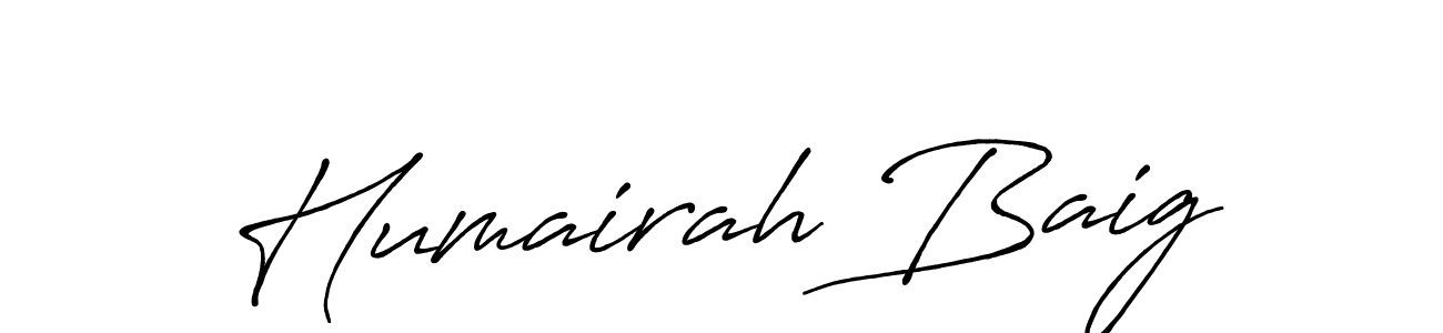 You should practise on your own different ways (Antro_Vectra_Bolder) to write your name (Humairah Baig) in signature. don't let someone else do it for you. Humairah Baig signature style 7 images and pictures png