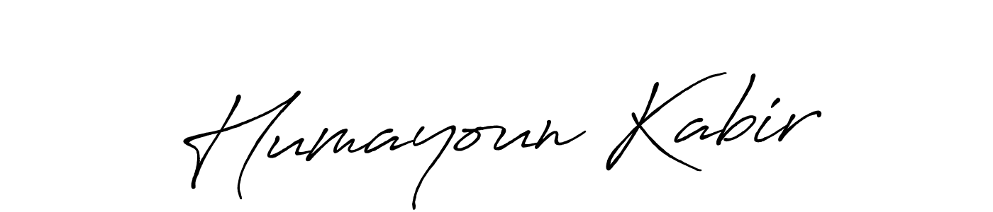 Make a beautiful signature design for name Humayoun Kabir. With this signature (Antro_Vectra_Bolder) style, you can create a handwritten signature for free. Humayoun Kabir signature style 7 images and pictures png