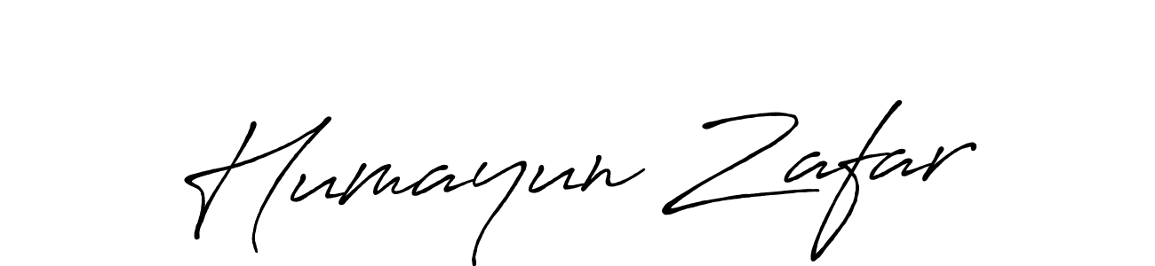 Humayun Zafar stylish signature style. Best Handwritten Sign (Antro_Vectra_Bolder) for my name. Handwritten Signature Collection Ideas for my name Humayun Zafar. Humayun Zafar signature style 7 images and pictures png
