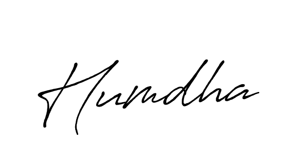 Create a beautiful signature design for name Humdha. With this signature (Antro_Vectra_Bolder) fonts, you can make a handwritten signature for free. Humdha signature style 7 images and pictures png