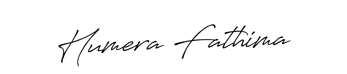 Humera Fathima stylish signature style. Best Handwritten Sign (Antro_Vectra_Bolder) for my name. Handwritten Signature Collection Ideas for my name Humera Fathima. Humera Fathima signature style 7 images and pictures png