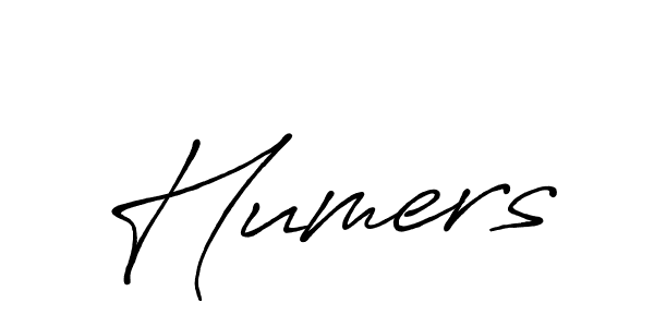 Create a beautiful signature design for name Humers. With this signature (Antro_Vectra_Bolder) fonts, you can make a handwritten signature for free. Humers signature style 7 images and pictures png