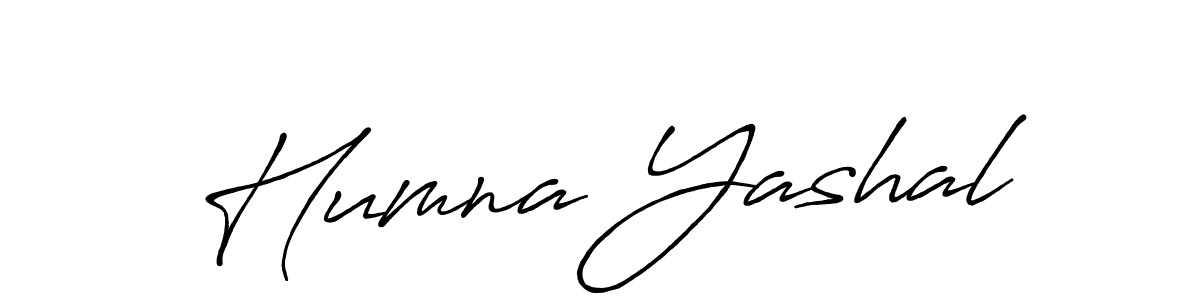 Design your own signature with our free online signature maker. With this signature software, you can create a handwritten (Antro_Vectra_Bolder) signature for name Humna Yashal. Humna Yashal signature style 7 images and pictures png