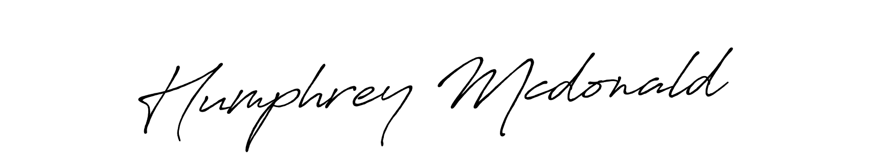 Create a beautiful signature design for name Humphrey Mcdonald. With this signature (Antro_Vectra_Bolder) fonts, you can make a handwritten signature for free. Humphrey Mcdonald signature style 7 images and pictures png