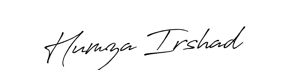 Use a signature maker to create a handwritten signature online. With this signature software, you can design (Antro_Vectra_Bolder) your own signature for name Humza Irshad. Humza Irshad signature style 7 images and pictures png