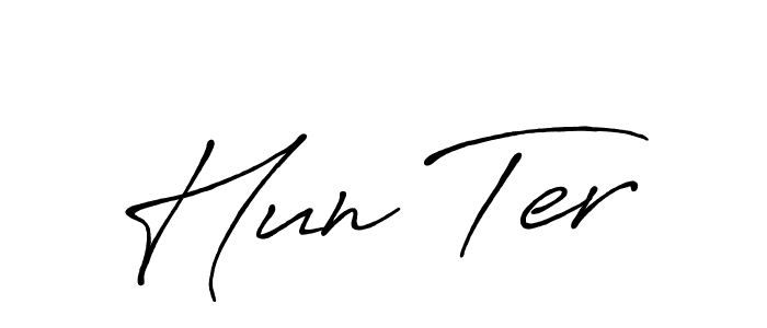 You can use this online signature creator to create a handwritten signature for the name Hun Ter. This is the best online autograph maker. Hun Ter signature style 7 images and pictures png