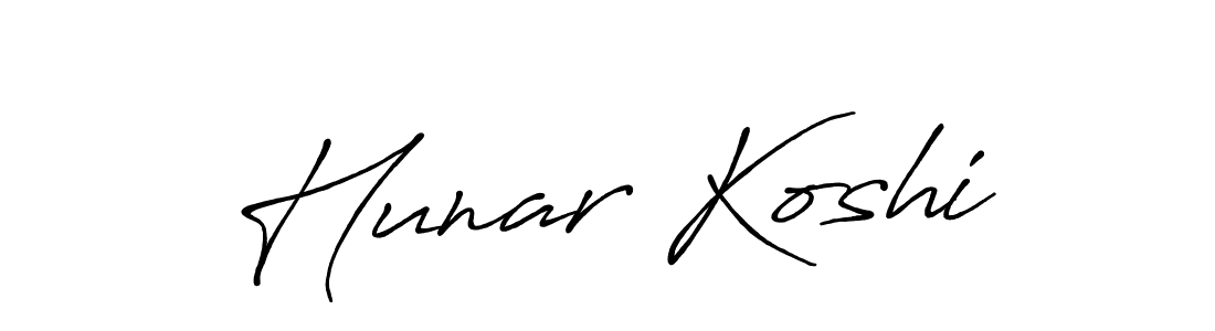 How to Draw Hunar Koshi signature style? Antro_Vectra_Bolder is a latest design signature styles for name Hunar Koshi. Hunar Koshi signature style 7 images and pictures png