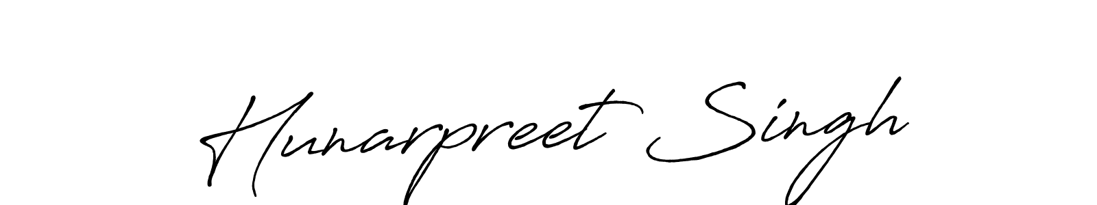 Also we have Hunarpreet Singh name is the best signature style. Create professional handwritten signature collection using Antro_Vectra_Bolder autograph style. Hunarpreet Singh signature style 7 images and pictures png