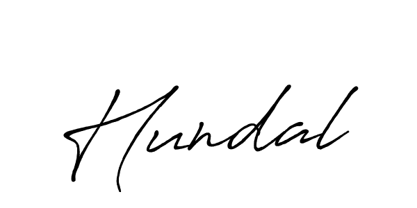 Also we have Hundal name is the best signature style. Create professional handwritten signature collection using Antro_Vectra_Bolder autograph style. Hundal signature style 7 images and pictures png