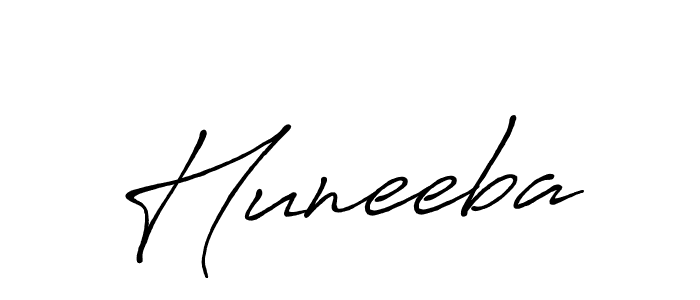 Design your own signature with our free online signature maker. With this signature software, you can create a handwritten (Antro_Vectra_Bolder) signature for name Huneeba. Huneeba signature style 7 images and pictures png