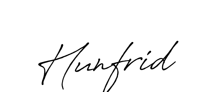 Hunfrid stylish signature style. Best Handwritten Sign (Antro_Vectra_Bolder) for my name. Handwritten Signature Collection Ideas for my name Hunfrid. Hunfrid signature style 7 images and pictures png