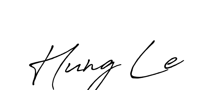 Also You can easily find your signature by using the search form. We will create Hung Le name handwritten signature images for you free of cost using Antro_Vectra_Bolder sign style. Hung Le signature style 7 images and pictures png