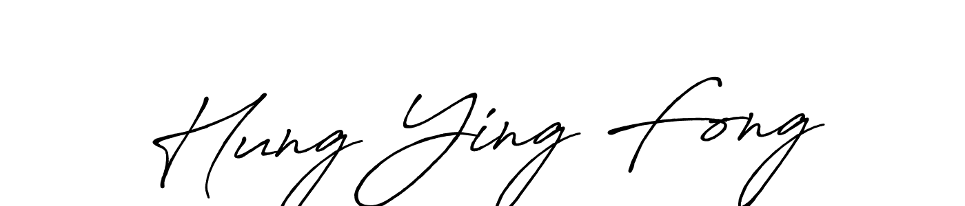 Design your own signature with our free online signature maker. With this signature software, you can create a handwritten (Antro_Vectra_Bolder) signature for name Hung Ying Fong. Hung Ying Fong signature style 7 images and pictures png