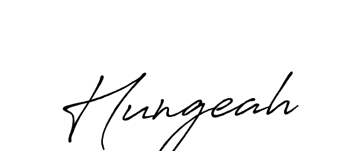 Make a beautiful signature design for name Hungeah. With this signature (Antro_Vectra_Bolder) style, you can create a handwritten signature for free. Hungeah signature style 7 images and pictures png