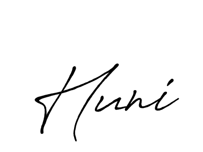 Also we have Huni name is the best signature style. Create professional handwritten signature collection using Antro_Vectra_Bolder autograph style. Huni signature style 7 images and pictures png