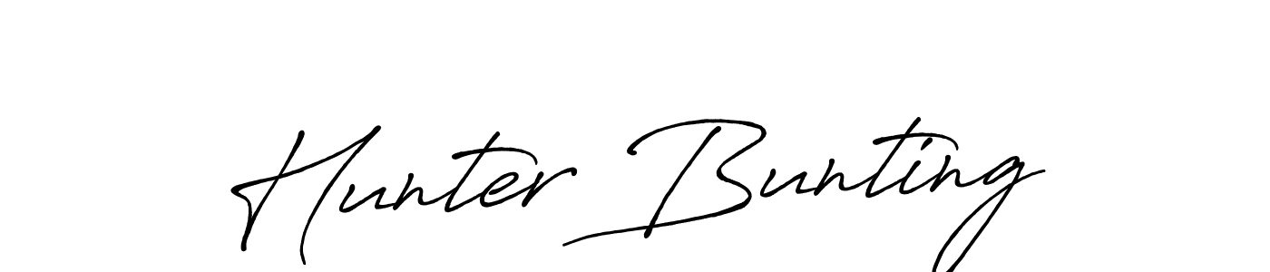 Also You can easily find your signature by using the search form. We will create Hunter Bunting name handwritten signature images for you free of cost using Antro_Vectra_Bolder sign style. Hunter Bunting signature style 7 images and pictures png