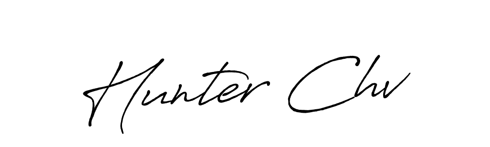 Also You can easily find your signature by using the search form. We will create Hunter Chv name handwritten signature images for you free of cost using Antro_Vectra_Bolder sign style. Hunter Chv signature style 7 images and pictures png