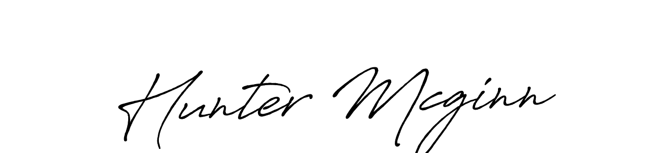 Create a beautiful signature design for name Hunter Mcginn. With this signature (Antro_Vectra_Bolder) fonts, you can make a handwritten signature for free. Hunter Mcginn signature style 7 images and pictures png