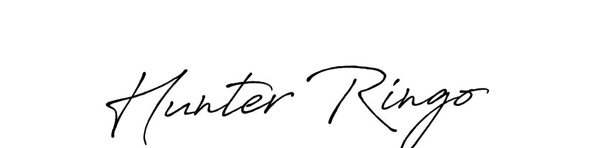 if you are searching for the best signature style for your name Hunter Ringo. so please give up your signature search. here we have designed multiple signature styles  using Antro_Vectra_Bolder. Hunter Ringo signature style 7 images and pictures png