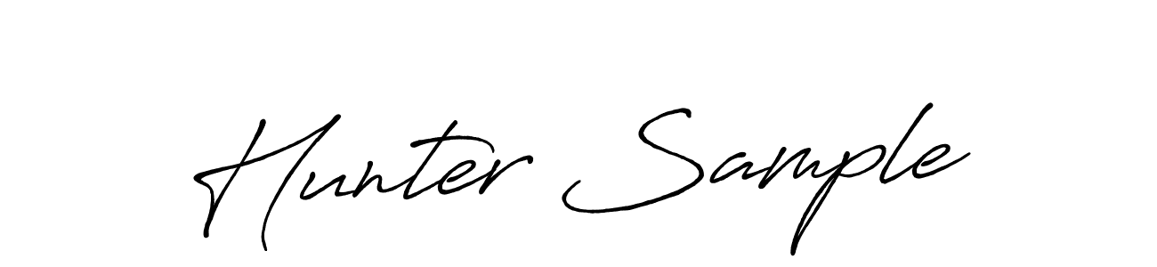 How to make Hunter Sample signature? Antro_Vectra_Bolder is a professional autograph style. Create handwritten signature for Hunter Sample name. Hunter Sample signature style 7 images and pictures png