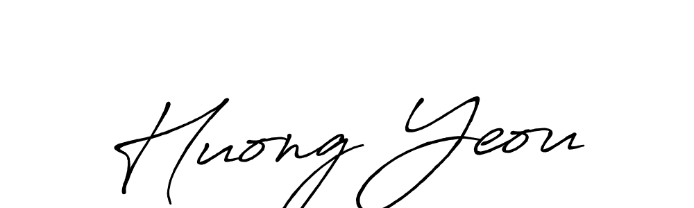 How to make Huong Yeou name signature. Use Antro_Vectra_Bolder style for creating short signs online. This is the latest handwritten sign. Huong Yeou signature style 7 images and pictures png