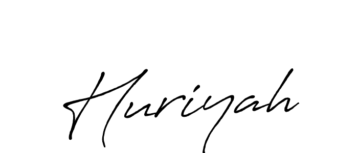 How to make Huriyah signature? Antro_Vectra_Bolder is a professional autograph style. Create handwritten signature for Huriyah name. Huriyah signature style 7 images and pictures png