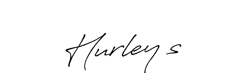 Make a beautiful signature design for name Hurley’s. With this signature (Antro_Vectra_Bolder) style, you can create a handwritten signature for free. Hurley’s signature style 7 images and pictures png