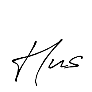 if you are searching for the best signature style for your name Hus. so please give up your signature search. here we have designed multiple signature styles  using Antro_Vectra_Bolder. Hus signature style 7 images and pictures png