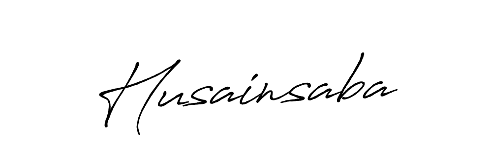 Design your own signature with our free online signature maker. With this signature software, you can create a handwritten (Antro_Vectra_Bolder) signature for name Husainsaba. Husainsaba signature style 7 images and pictures png