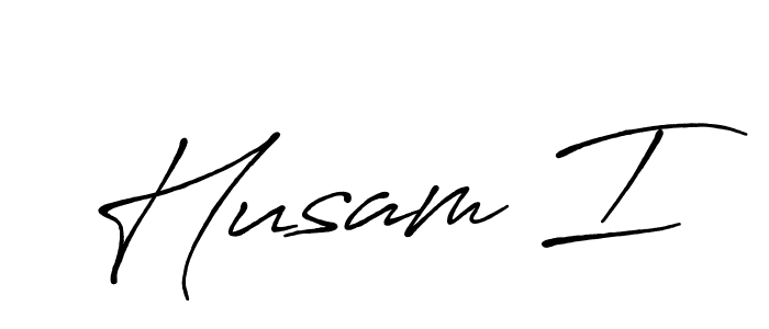 The best way (Antro_Vectra_Bolder) to make a short signature is to pick only two or three words in your name. The name Husam I include a total of six letters. For converting this name. Husam I signature style 7 images and pictures png