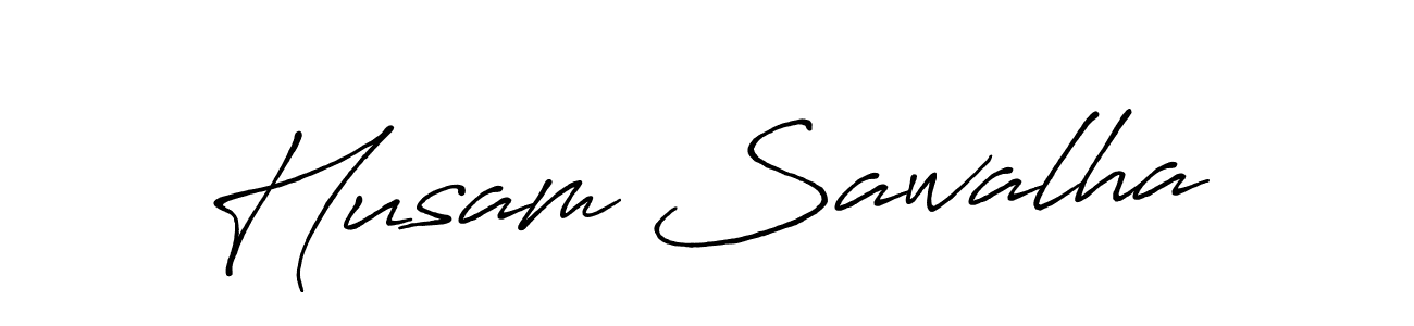 The best way (Antro_Vectra_Bolder) to make a short signature is to pick only two or three words in your name. The name Husam Sawalha include a total of six letters. For converting this name. Husam Sawalha signature style 7 images and pictures png