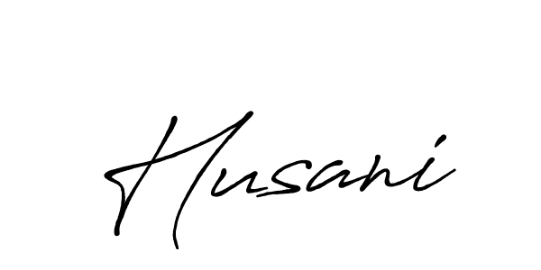 Make a beautiful signature design for name Husani. With this signature (Antro_Vectra_Bolder) style, you can create a handwritten signature for free. Husani signature style 7 images and pictures png