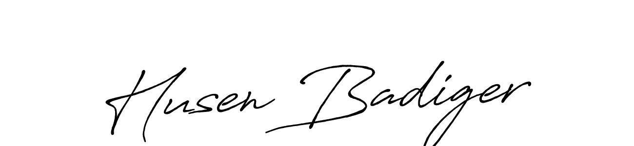 You should practise on your own different ways (Antro_Vectra_Bolder) to write your name (Husen Badiger) in signature. don't let someone else do it for you. Husen Badiger signature style 7 images and pictures png