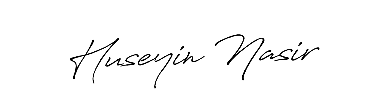 Design your own signature with our free online signature maker. With this signature software, you can create a handwritten (Antro_Vectra_Bolder) signature for name Huseyin Nasir. Huseyin Nasir signature style 7 images and pictures png
