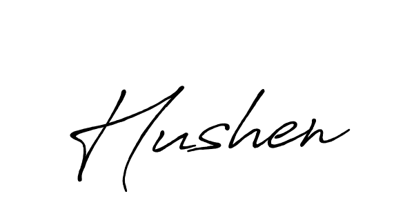 It looks lik you need a new signature style for name Hushen. Design unique handwritten (Antro_Vectra_Bolder) signature with our free signature maker in just a few clicks. Hushen signature style 7 images and pictures png